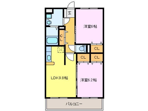 ショコラブランの物件間取画像